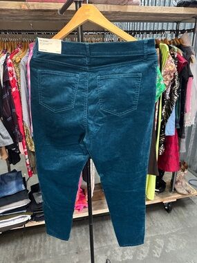 Ann Taylor Skinny Jeans in Teal Corduroy